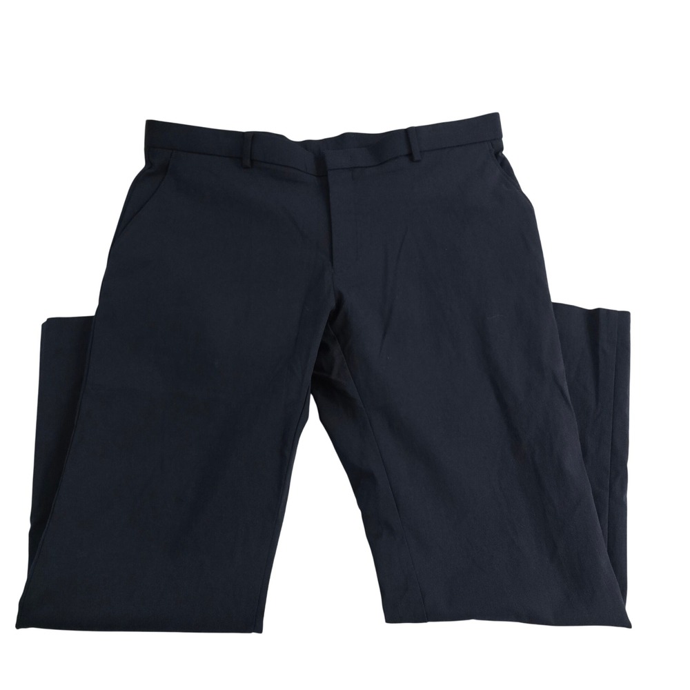 NWT Ralph Lauren Men's Navy Blue Flat Front Dress Pants Trousers 38W x 30L